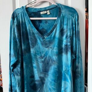 LOGO lounge by Lori Goldstein Brushed Tie Dye 3X